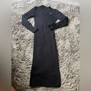 BNWT Nasty Gal Ribbed Midi Dress women’s size 9